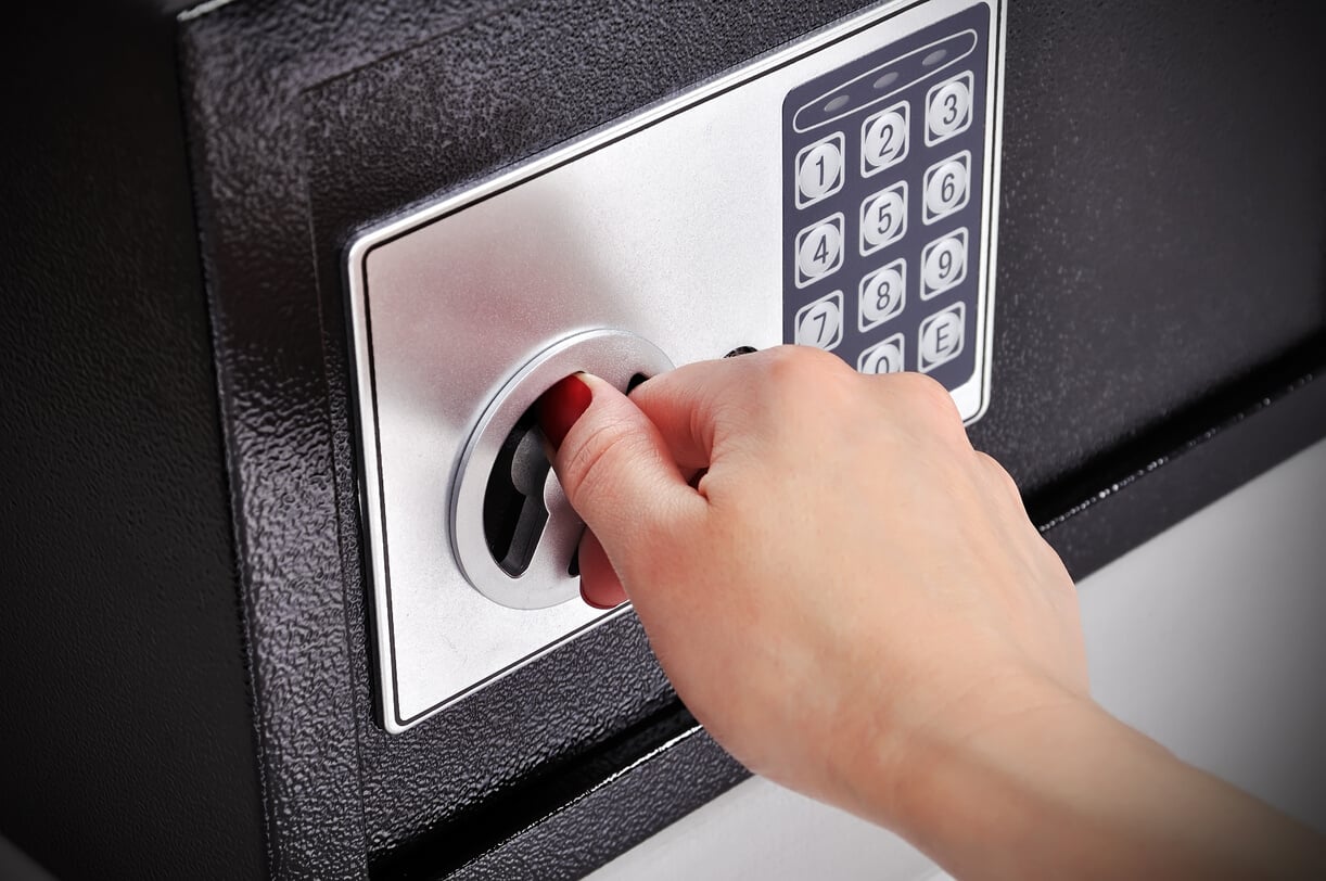 Woman Opened a Safe Cutout